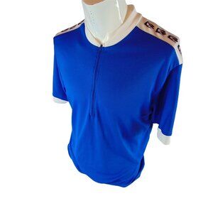 Canari Men's Cycling Jersey*Large* Blue *Biking*Excellent Conditon*Cool Max